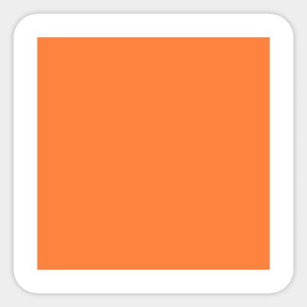 Orange Peel Solid Color Sticker by Whoopsidoodle